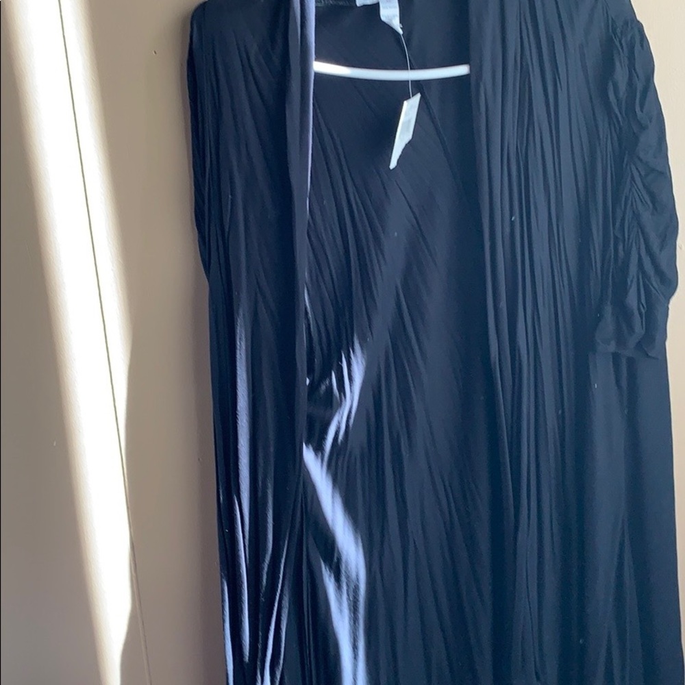 Ambiance Apparel Ruched Short Sleeve Jacket - Picture 10 of 10